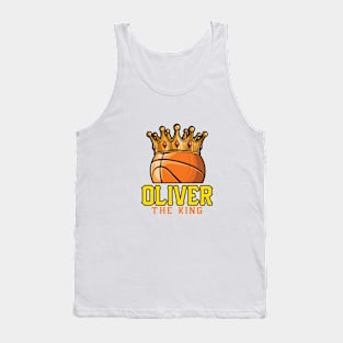 Oliver The King Basketball Custom Player Your Name Tank Top